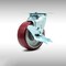 Service Caster 5 Inch SS Poly on Aluminum Swivel Caster with Roller Bearing and Brake SCC SCC-SS30S520-PAR-TLB - alternate 1
